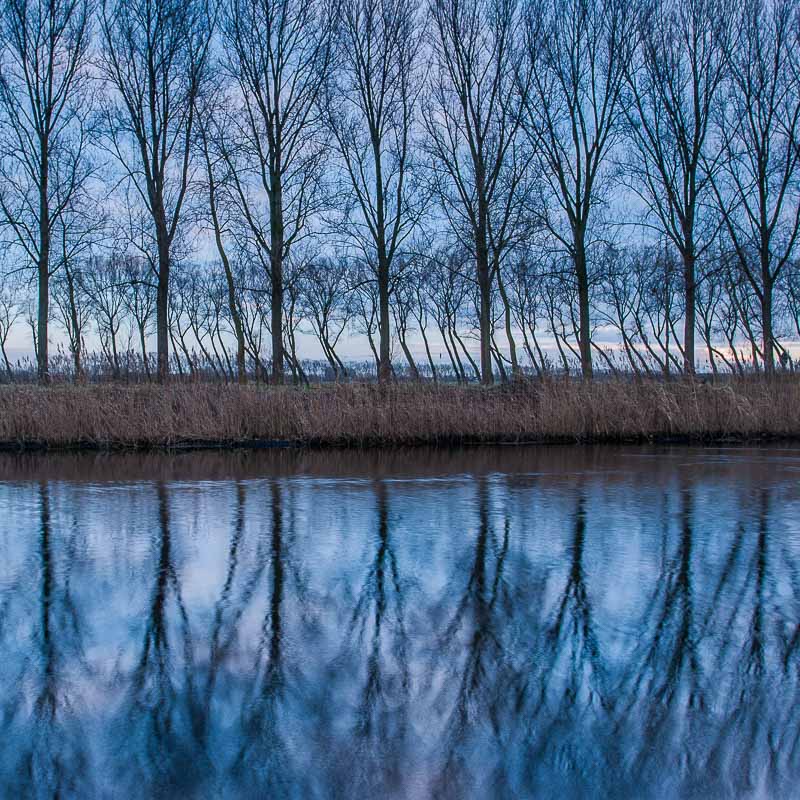 Reflections of Winter, Damme, Belgium, by Andrew Jones