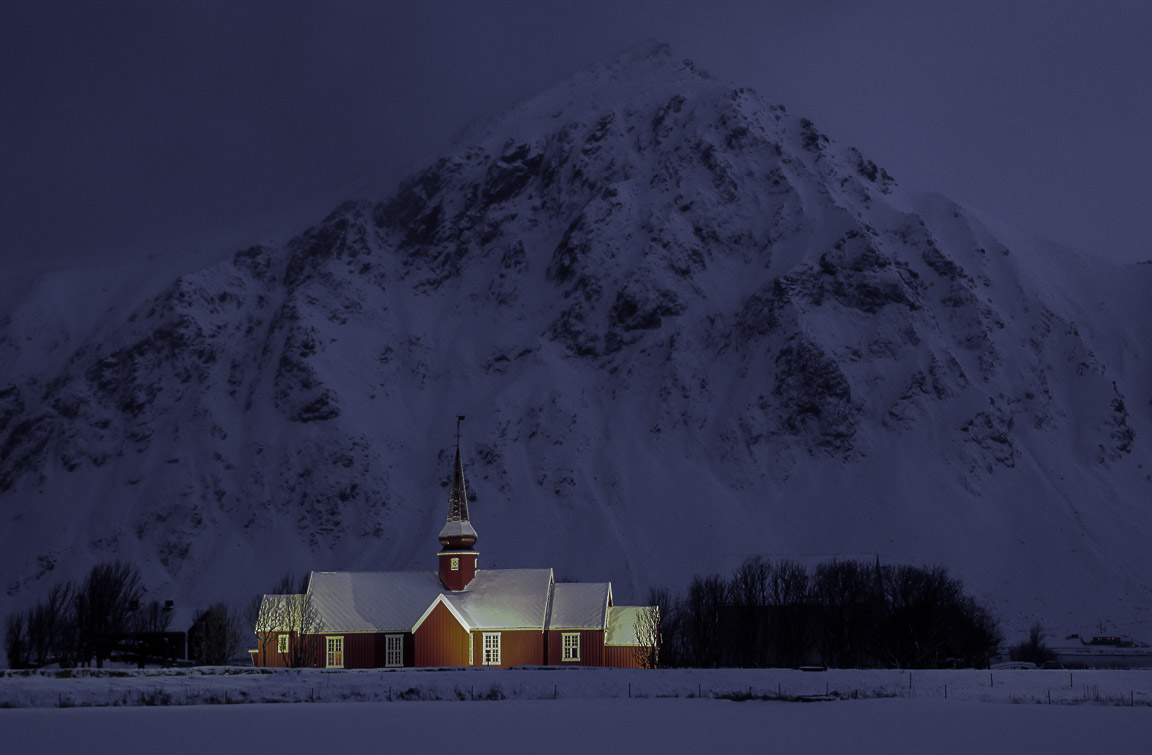 Lofoten Church, Lofoten Islands, Norway, by Andrew Jones