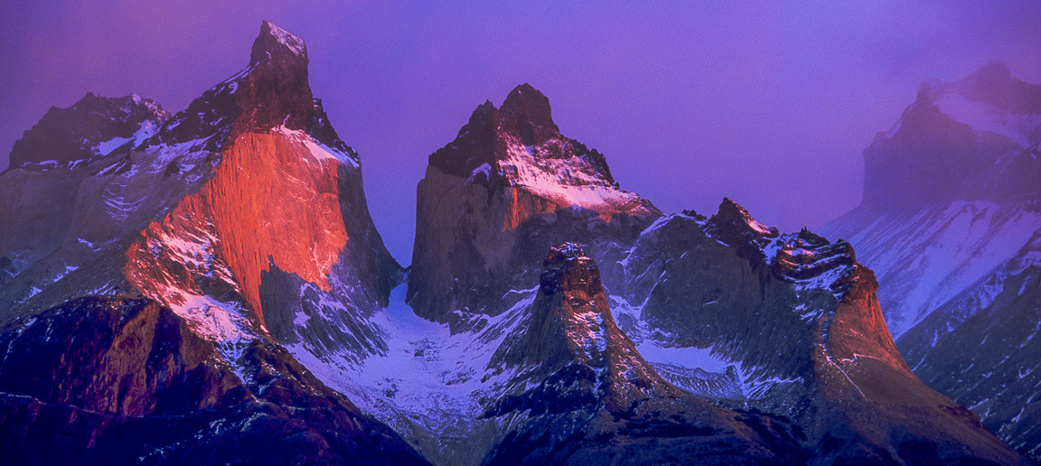 Torres First Light, Torres del Paine National Park, Chile, by Andrew Jones