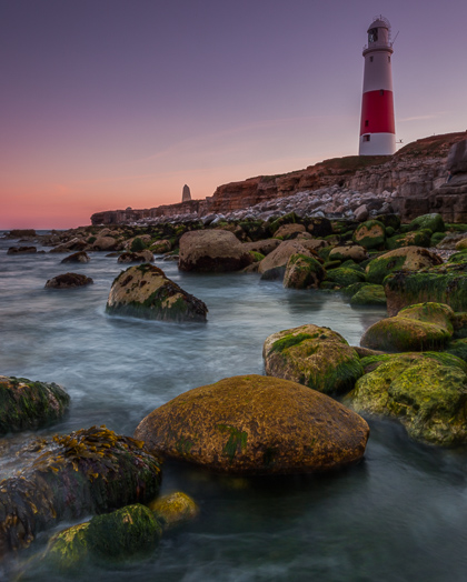 Portland Lighthouse at Twilight, Dorset, by Andrew Jones