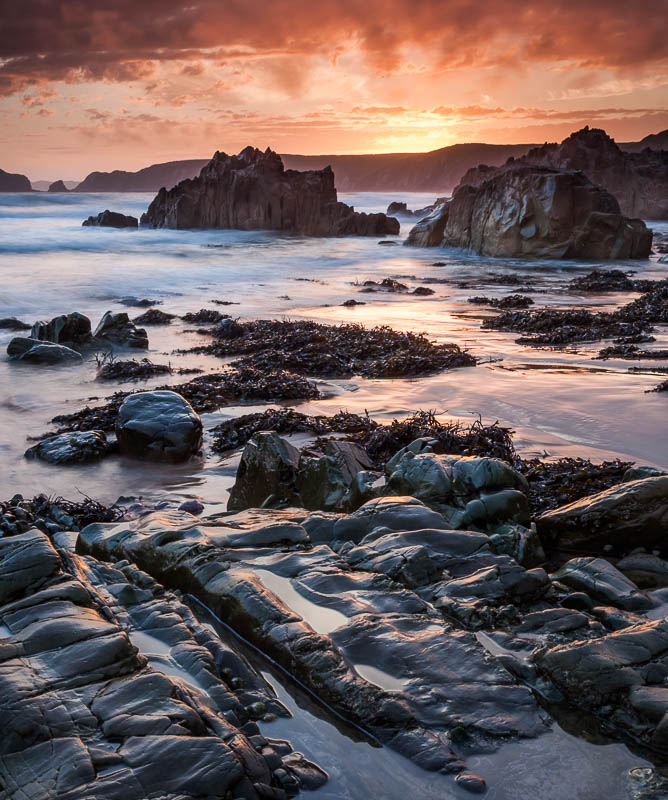 Sunset at Marloes Sands, Pembrokeshire, Wales, by Andrew Jones