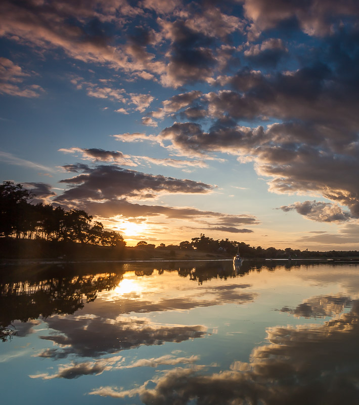Big Sky Reflection, River Alde, Suffolk, by Andrew Jones